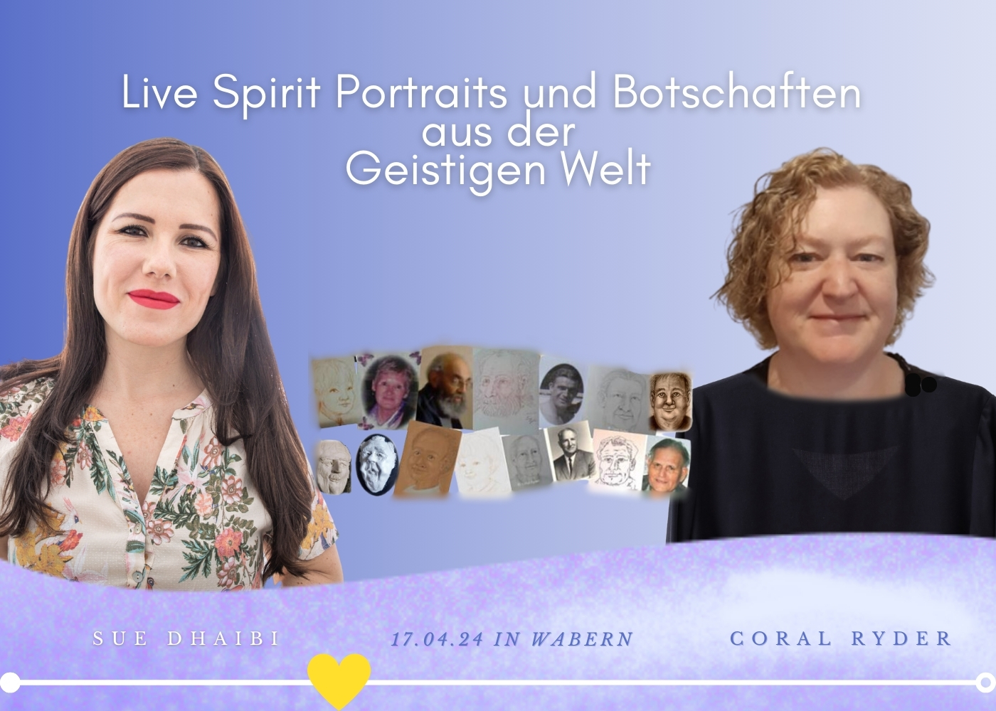 17.04.24 „Live Spirit Portraits & Botschaften aus der Geistigen Welt“ mit Coral Ryder (UK)
